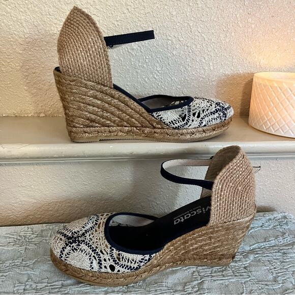 Viscata Barcelona Satuna Limited Edition Canvas Espadrille Wedges Size 9 EU 40 - Picture 13 of 13